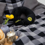 Almohada Cervical Borussia Dortmund Unisex Bvb Nakkepude, Negro/Amarillo, 34 X 31 5 cm EU Naty Shop Almohadas de Viaje