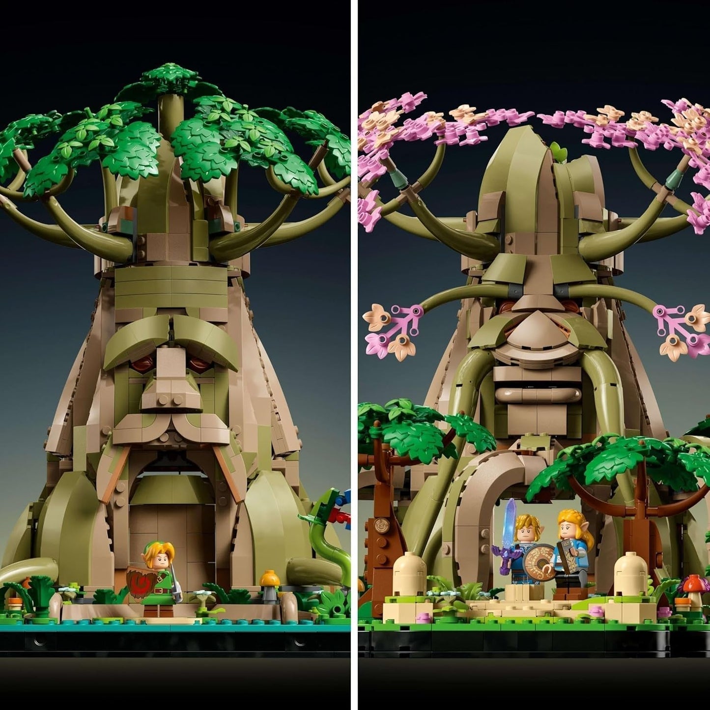 LEGO The Legend of Zelda Deku Tree 2-In-1 - pieza coleccionable con minifiguras de Princess Zelda y 3 Link - set de construcción para adultos e idea de regalo para fanáticos de los videojuegos - 77092 Juegos de construcción Besuche den LEGO-Store