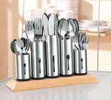 Porta cubiertos de acero inoxidable, 1 paquete, plateado Kitchen Naty Shop A 2 uds