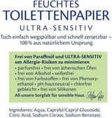 Papel higiénico HiPP Baby Soft Wet (6 x 50 hojas), 99% agua, ultrasensible, sin perfume, con tapa con bisagras