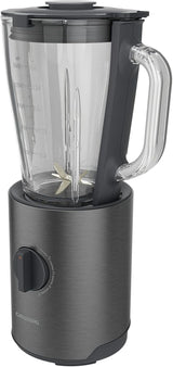 Grundig Delisia Novus SM 7140 Professioneller Batidora de pie, 1,5 litros, 800 W, 6-Fach Edelstahlmesser Mit Zirkonium-Beschichtung, 5 Geschwindigkeitsstufen + Pulse-Funktion, Dark Inox/Edelstahl Kitchen Naty Shop