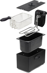Freidora de aceite Bestron con tecnología de zona fría, 3,5 litros, 2000 vatios Electrodomésticos Naty Shop