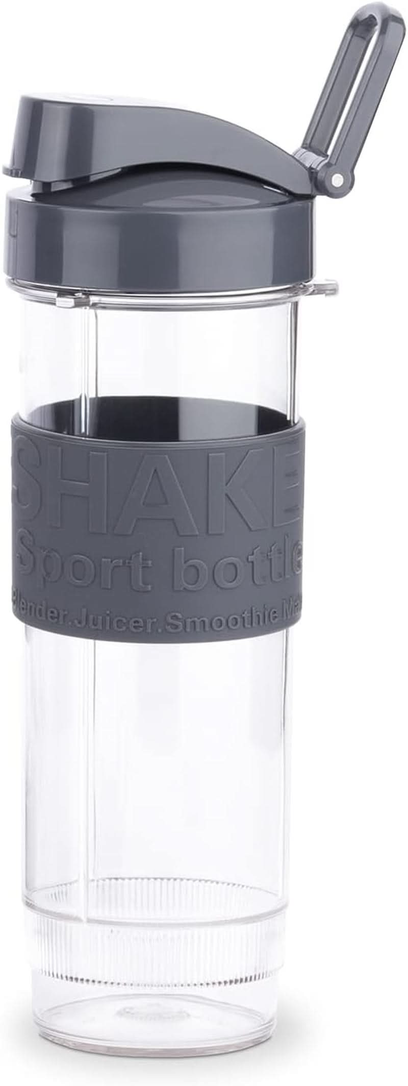 H.Koenig Smoothie Maker SMOO9 - Mini Batidora De Pie - Mini Batidora - 300 Watt - 570 Ml - Edelstahl - 2 Kunststoffflaschen - Bpa-Frei, Grau Kitchen Naty Shop