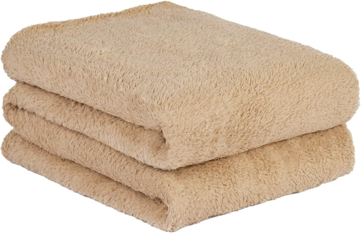 Brentford's Teddy - Manta polar para cama grande, felpa, muy suave, cálida, para sofá cama, color negro - 150 x 200 cm Camas y mantas Besuche den Brentfords-Store Latté 200 x 240 cm