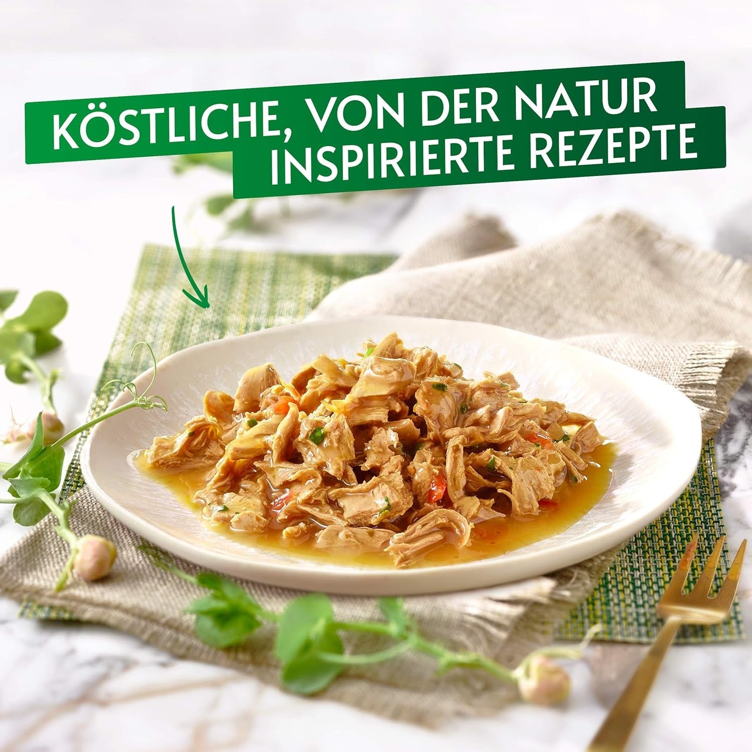 Gourmet Nature's Creation Comida húmeda para gatos en gelatina, pavo natural, paquete de 12 (12 x 85 g)