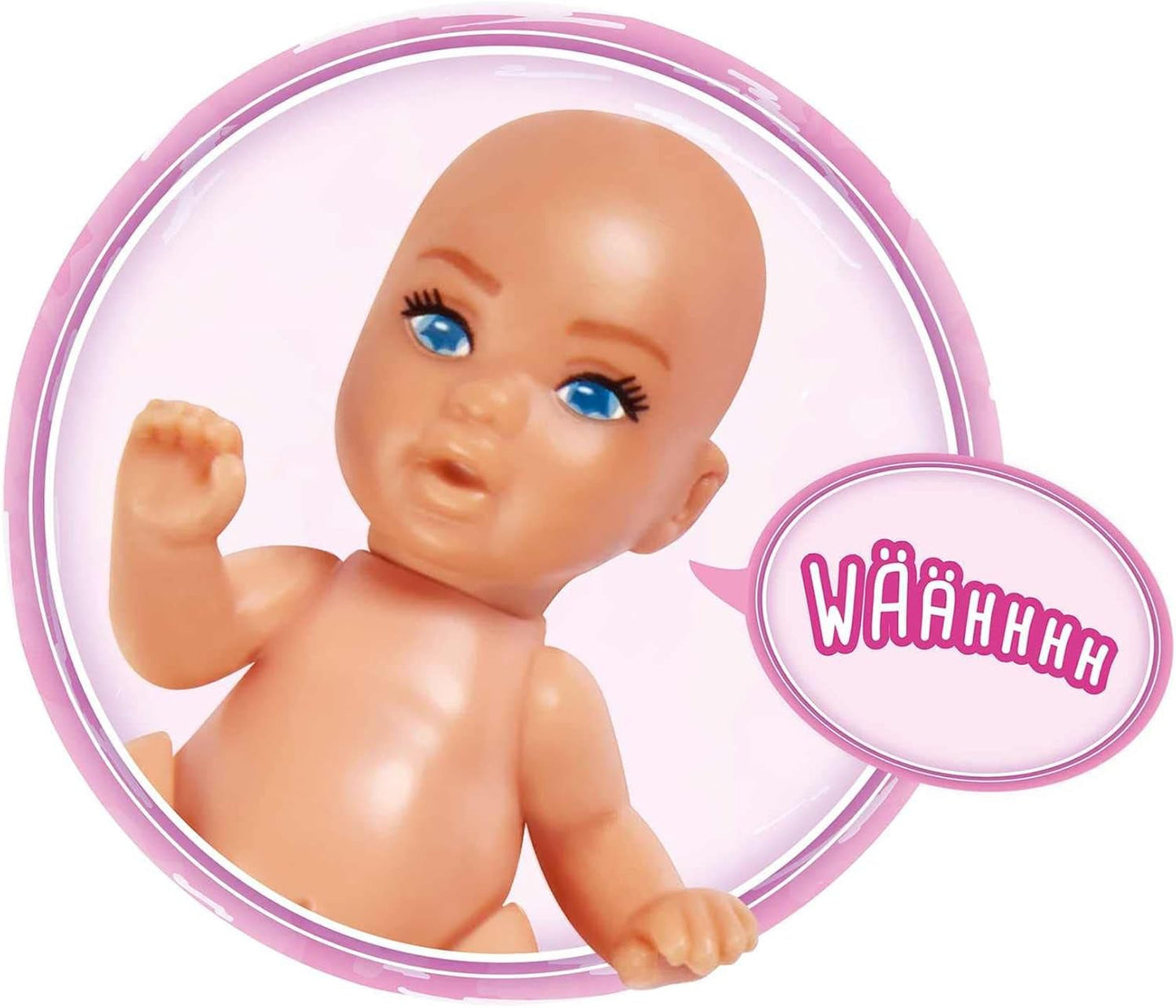 Simba 105733480 - Steffi Love Baby Bliss, Muñeca Embarazada y Grandes Sonidos, Accesorios y Portabebés