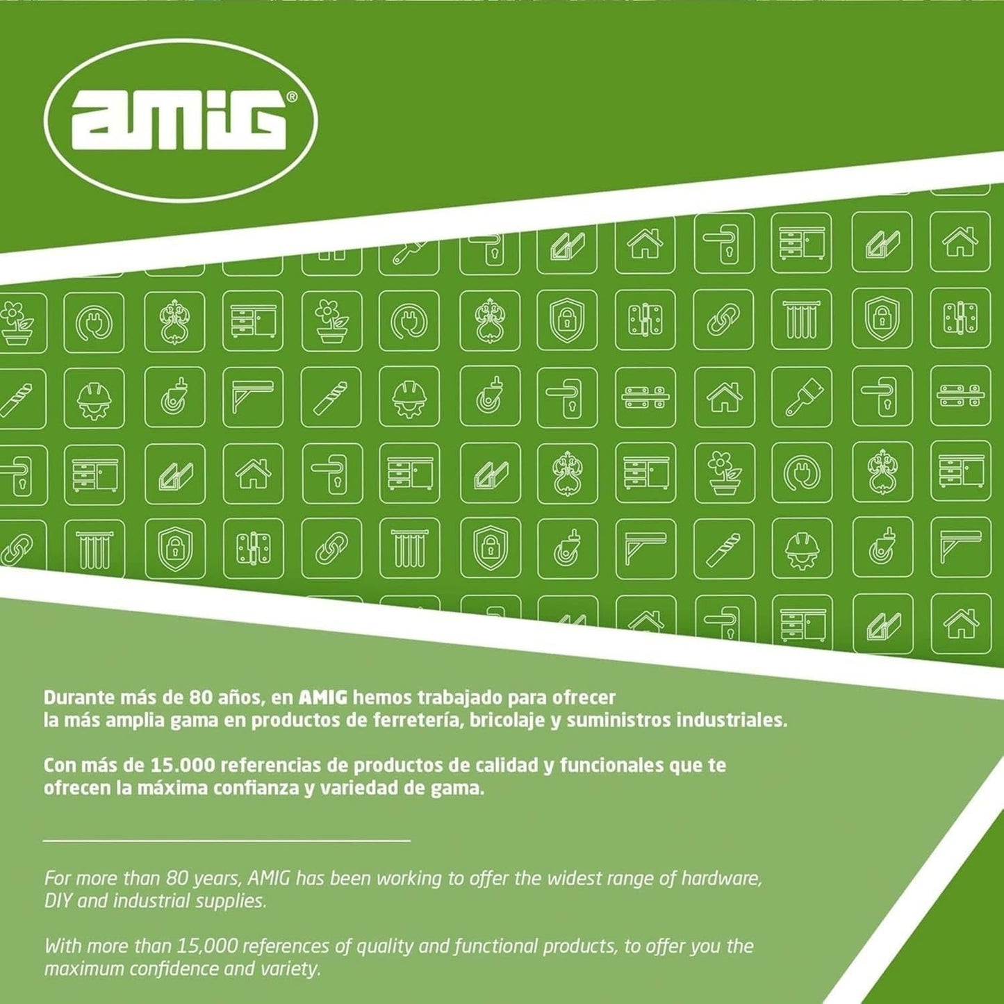Amig - Enrollador de manguera | para mangueras de 1/2" | máximo 60 m enrollados | con manivela para enrollar fácilmente | polipropileno | naranja y gris