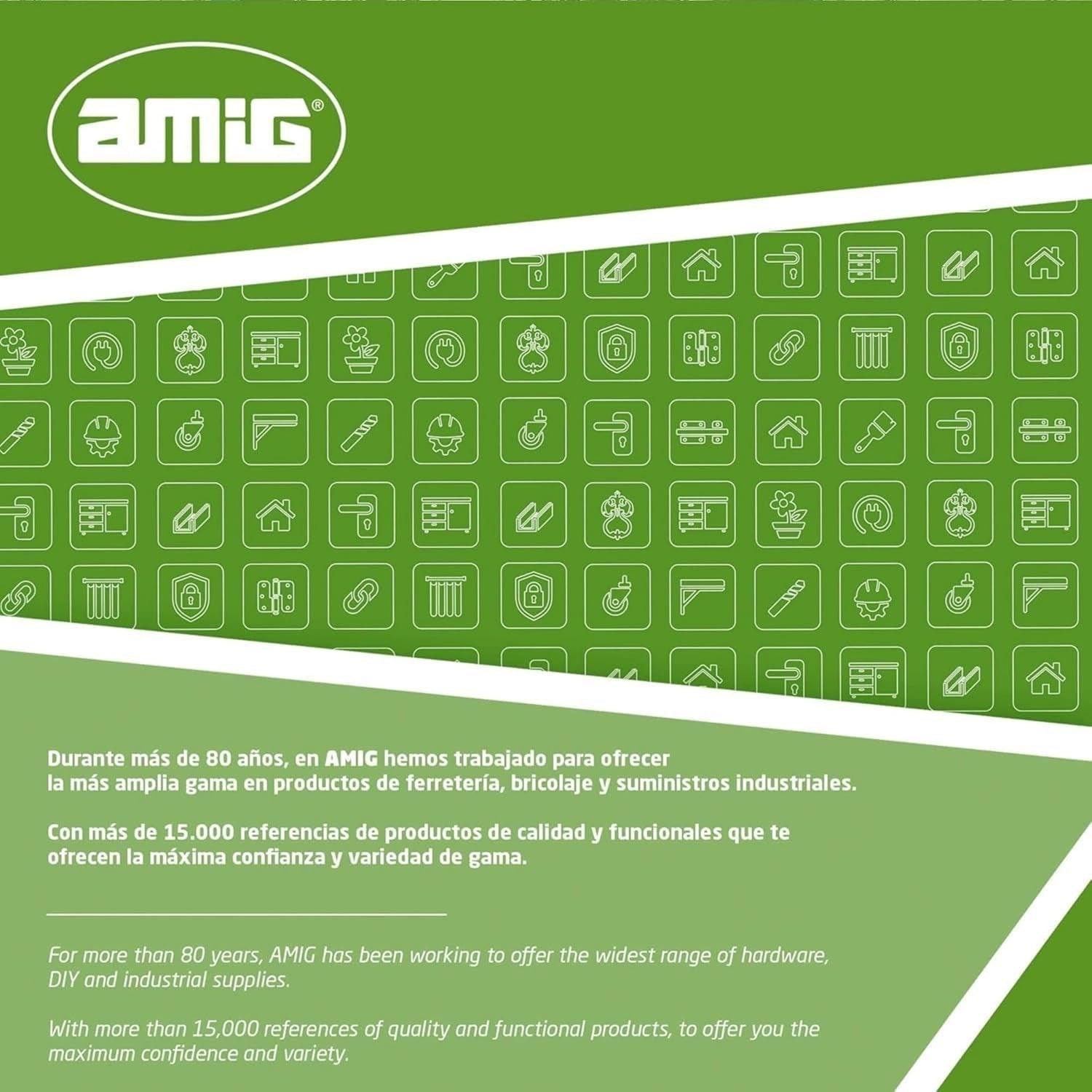 Amig - Enrollador de manguera | para mangueras de 1/2" | máximo 60 m enrollados | con manivela para enrollar fácilmente | polipropileno | naranja y gris