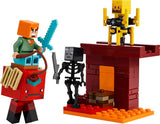 LEGO Minecraft Lava Duel of the Deep, juguete para fanáticos de los videojuegos, fortaleza con minifiguras que incluyen a Alex, Skeleton Wither, Lohe y Strider, regalo para niñas y niños a partir de 6 años 21266 Juegos de construcción Beuche den LEGO-Store