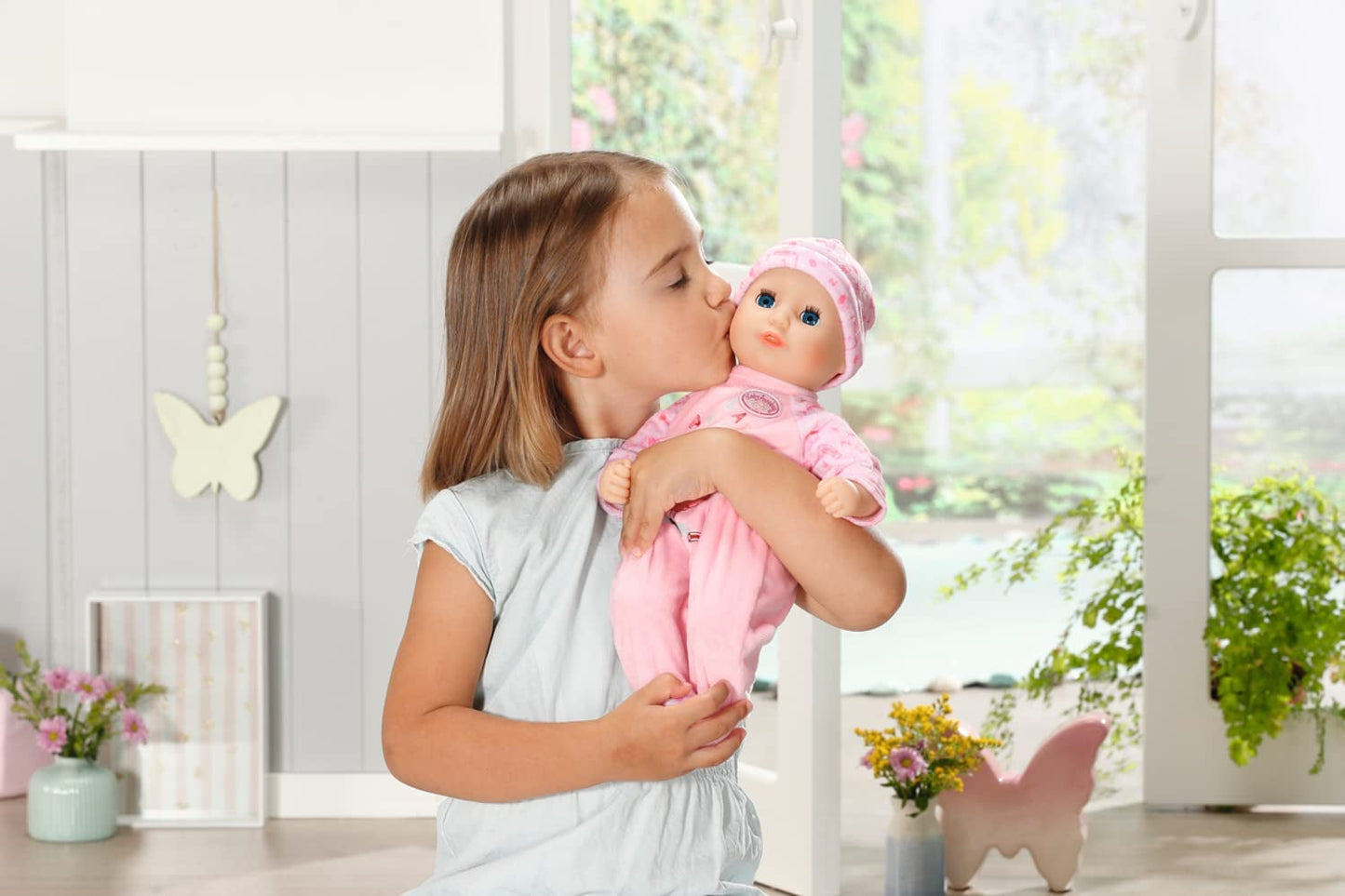 Annabell Muñeca blanda Little Annabell de 36cm, con cuerpo de tela y ojos somnolientos, 36cm, 709870 Zapf Creation