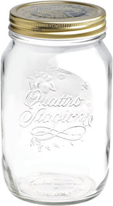 Bormioli QUATTRO STAGIONI Tarro 1 Litro (pack de 2) Cajas para conservar alimentos Naty Shop 1000 Ml