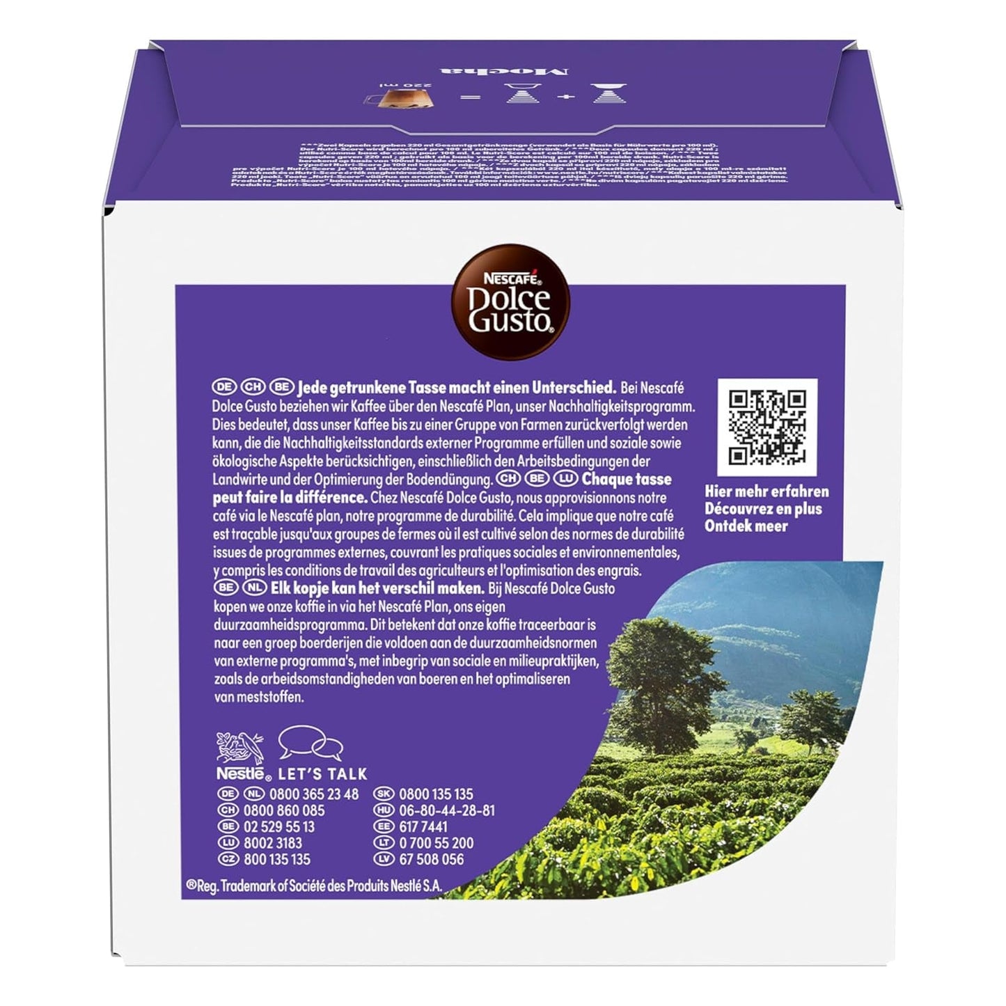 NESCAFÉ DOLCE GUSTO Mocha Kaffeekapseln Paquete de 3 (3 x 16 cápsulas)