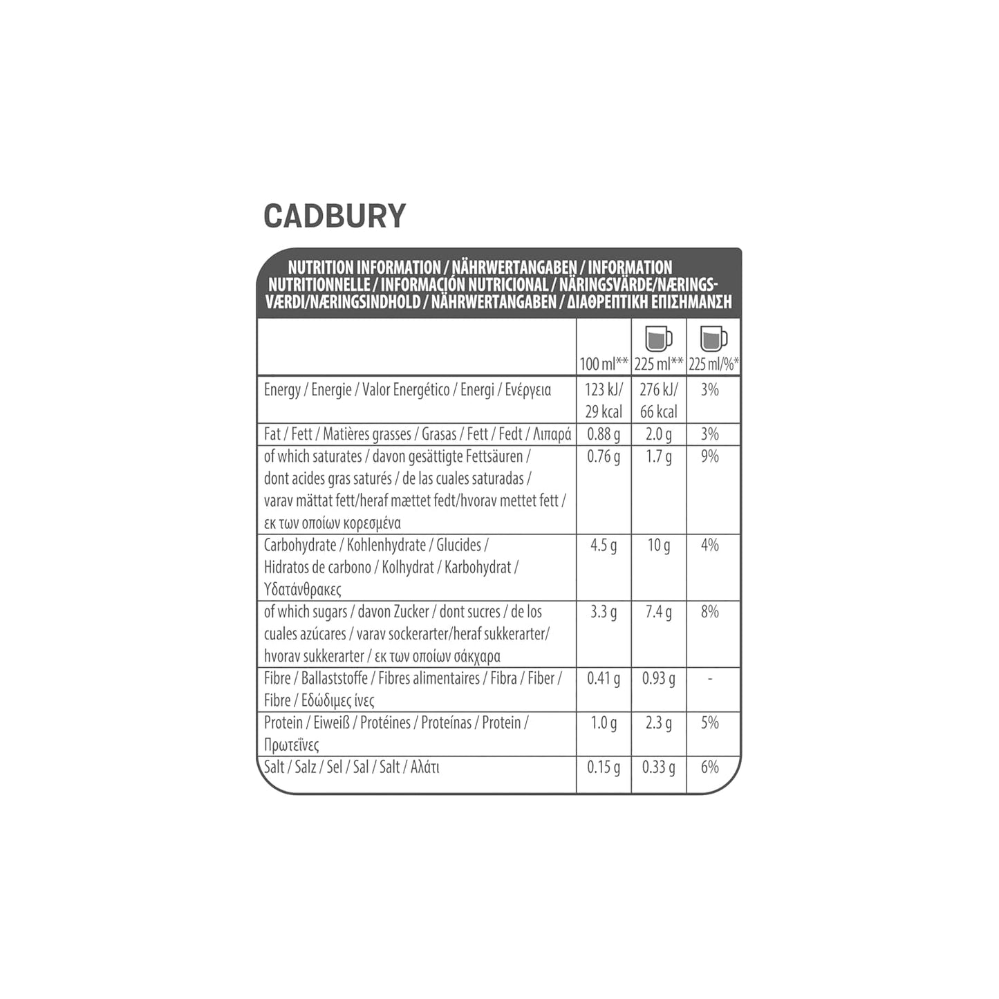Tassimo Kapseln Cadbury Kakao, 5 x 10 almohadillas, 50 Kakaokapseln