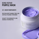 Schwarzkopf Professional BLONDME Bond Repair Purple Mask Mascarilla para cabello frío Neutraliza los tonos amarillos para cabellos teñidos, decolorados y claros Acondicionador profundo y fortalecedor 200 ml Mascarilla capilar Naty Shop