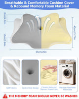 Almohada Ortopédica, Almohada de Apoyo Lateral, Almohada de Soporte para el Cuello, Almohada para el Dolor de Cuello, Almohada Viscoelástica, Almohada Ergonómica, para Soporte Lateral de Espalda y Abdomen - Almohadas Ortopédicas Cervicales en Forma de Mariposa Naty Shop