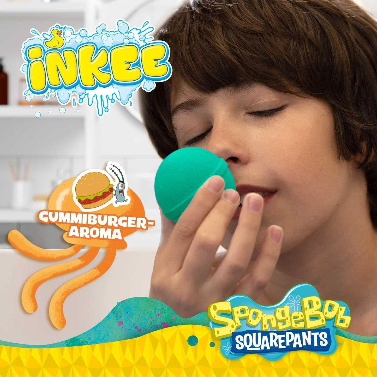 INKEE Bob Esponja Sorpresa Bomba de Baño Infantil Bob Esponja Coleccionable 80 Gramos Naty Shop
