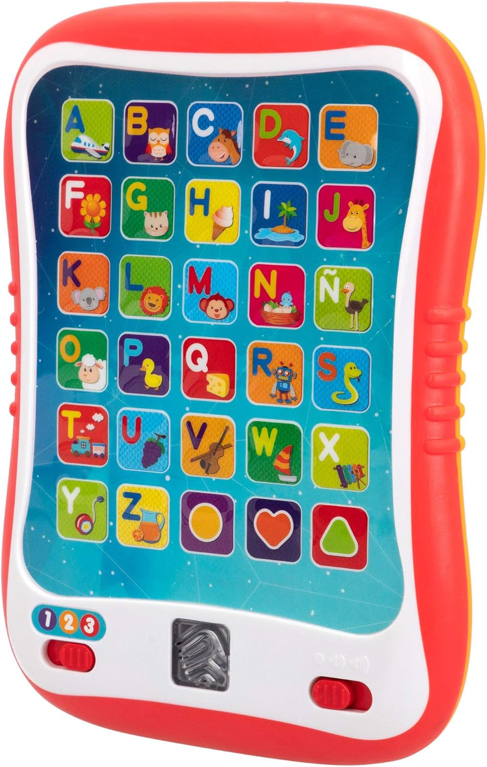 winfun ColorBaby 44256 Bandeja de Aprendizaje con Luz y Sonido Juguetes para Bebés Naty Shop Tableta Educativa