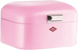 Panera Wesco Mini Grandy en color rosa, chapa de acero con recubrimiento en polvo, orificios de ventilación y asa estable Cajas para guardar alimentos Naty Shop rosa