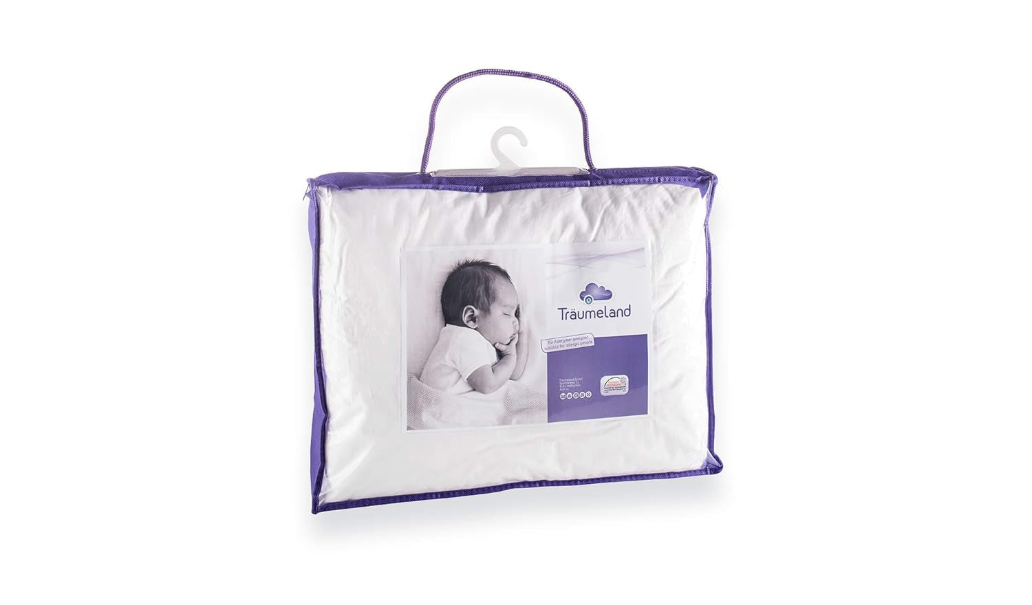 Dreumeland T060183 Cojín Musgo con Tencel 40 X 60 cm, blanco Almohadas estándar Naty Shop