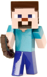 Jada Toys Juego de Figuras Minecraft (4 Piezas) Hechas de Metal - Figuras Coleccionables Minecraft Caves & Cliffs (Steve, Alex, Creeper y Warden) Para Gamers y Coleccionistas 8+ 6cm Cada Figuras de Acción Naty Shop