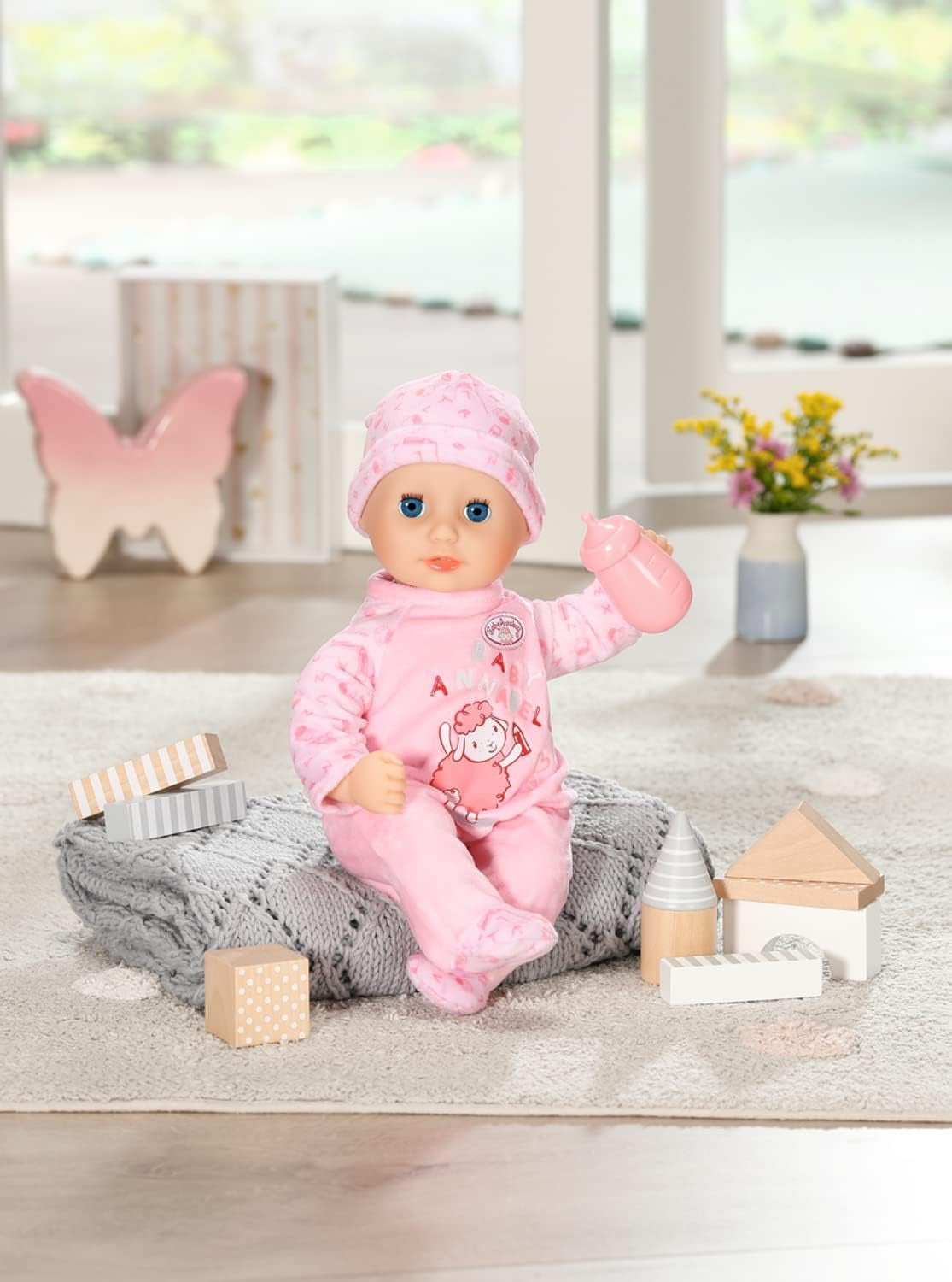 Annabell Muñeca blanda Little Annabell de 36cm, con cuerpo de tela y ojos somnolientos, 36cm, 709870 Zapf Creation