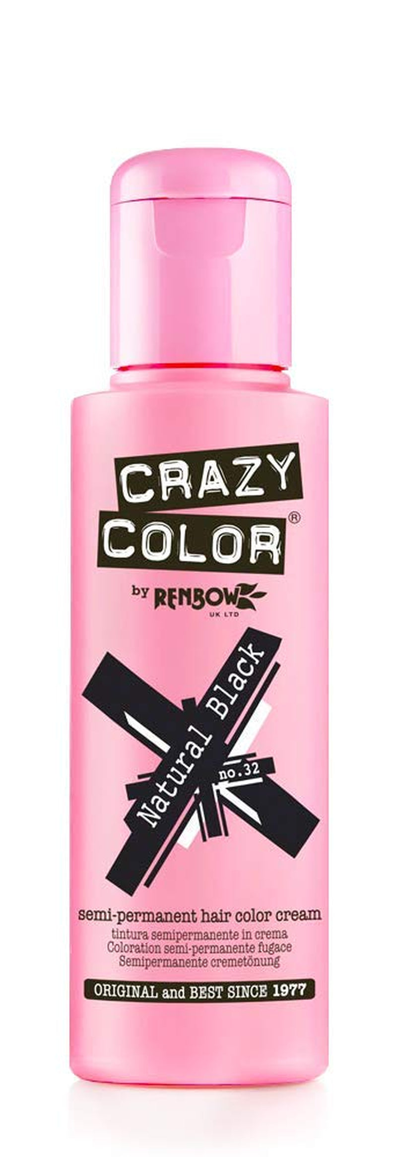 GO TOXIC Coloración Capilar Crema Semipermanente UV, 100 ml (1 pack) Naty Shop Tinte Cabello Negro Natural 100 Ml (1 pack)