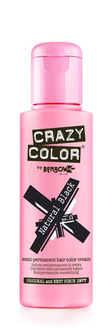 GO TOXIC Coloración Capilar Crema Semipermanente UV, 100 ml (1 pack) Naty Shop Tinte Cabello Negro Natural 100 Ml (1 pack)