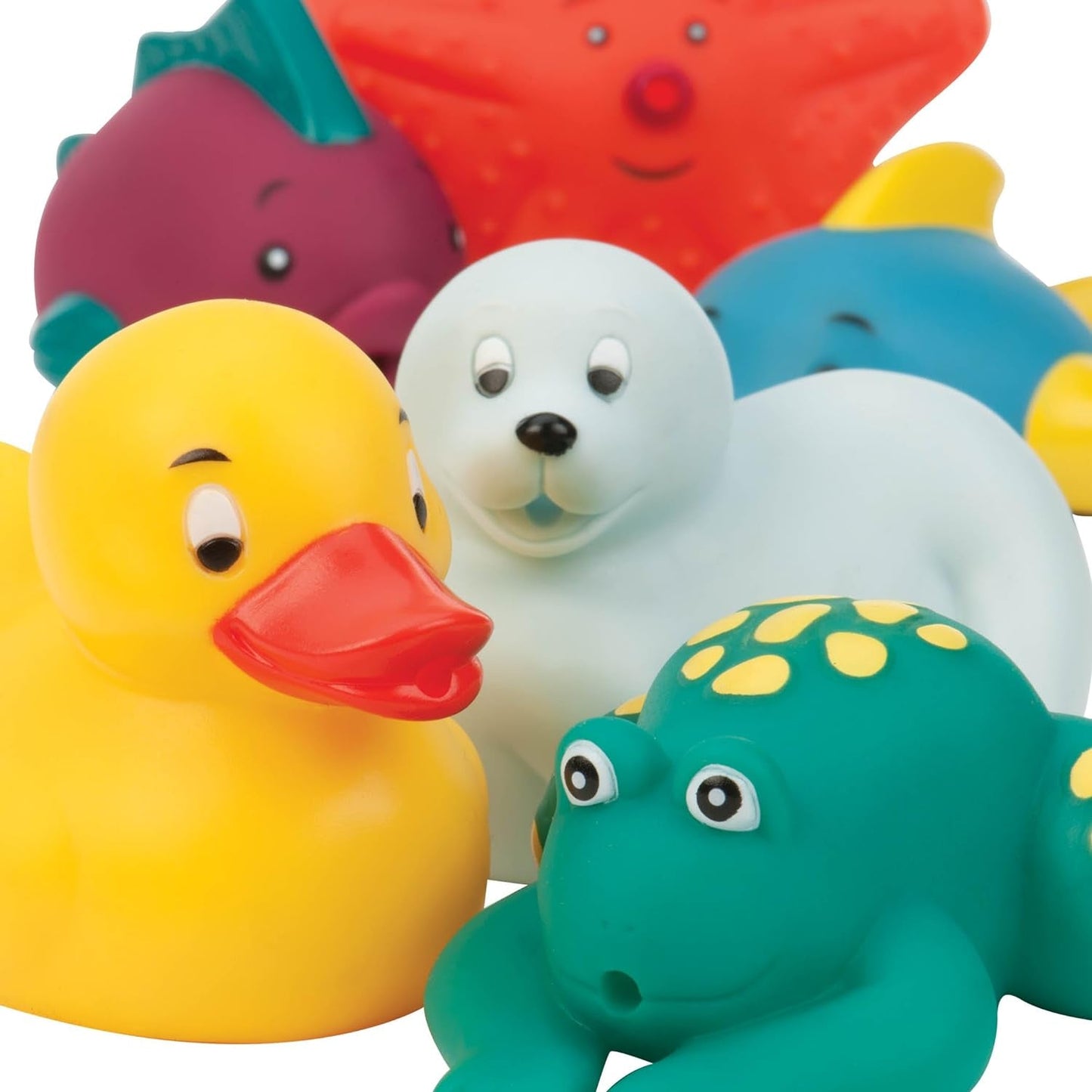 Battat Juguete de Baño 12 Piezas Juguete de Baño Bebé Animales Acuáticos - Compañeros de Baño para Bebé 10 Meses - Juguete de Baño Pato y Más Juguetes Bebe Naty Shop