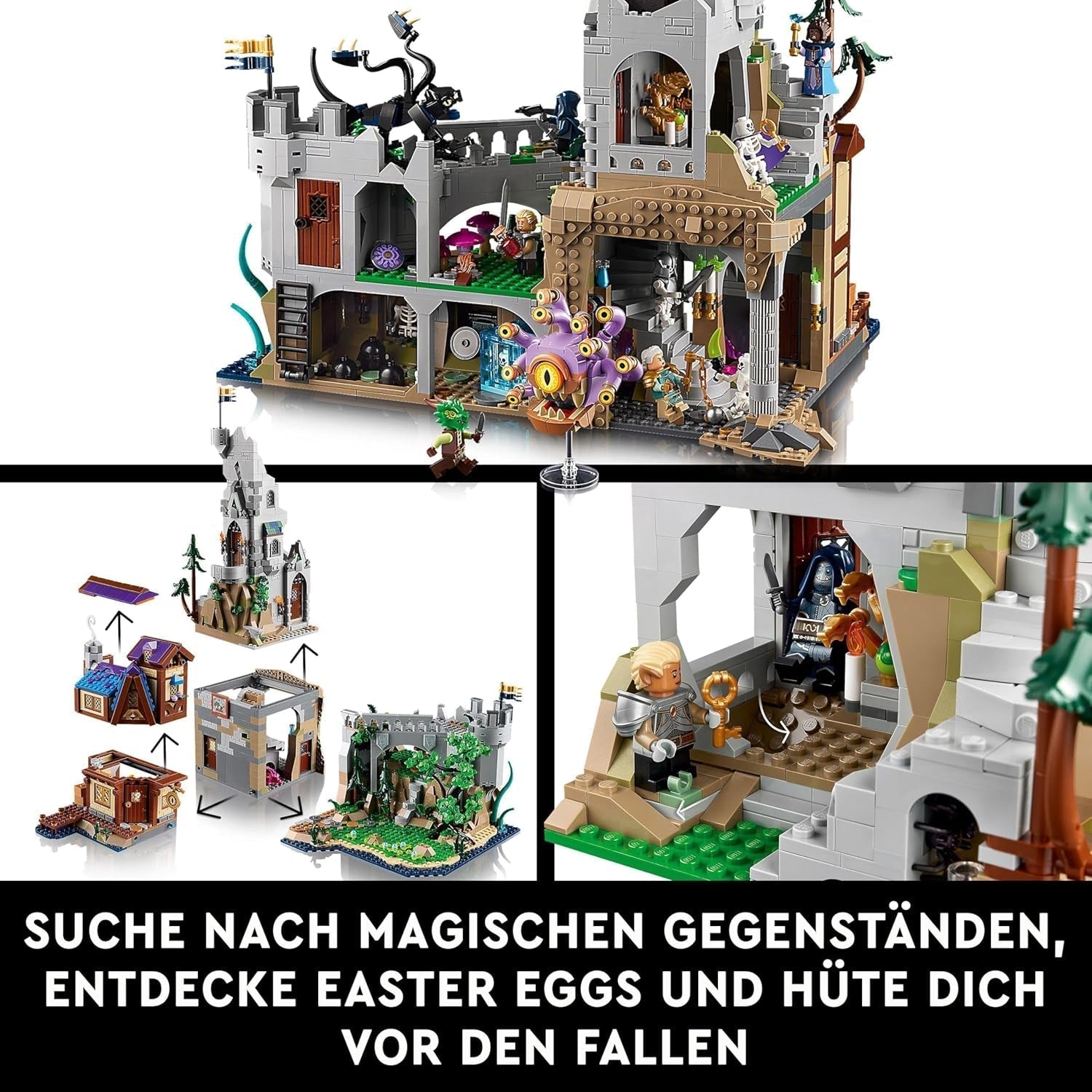 LEGO Ideas Dragones y Mazmorras: La Saga del Dragón Rojo, Set de construcción para adultos, Ideas de regalos de Dragones y Mazmorras para fanáticos, Set de construcción de fantasía, Actividad creativa 21348 Juegos de construcción Besuche den LEGO-Store