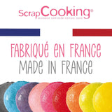 Scrapcooking - Juego de 9 colorantes alimentarios en polvo - Azul, Amarillo, Rosa, Púrpura, Naranja, Verde lima, Rojo, Rosa empolvado, Negro - Colorante en polvo comestible para tartas, muffins, macarons - 4270