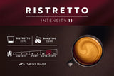 Café Royal Ristretto – Cápsulas de café compatibles con Nespresso®, 100% Arábica, intensivo, tostado oscuro, intensidad 11/12, Rainforest Alliance, 36 cápsulas