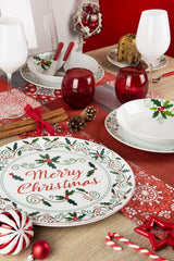 Excelsa SERV.TAV.18 PZ NAVIDAD ACEBO Weiß