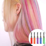5 colores tinte temporal para el cabello cera para el cabello coloreada máscara para el cabello tinte temporal para el cabello máscara para niñas y mujeres tinte para el cabello lavable tiza adecuada para cumpleaños, cosplay, bricolaje, tinte para el cabello de Halloween Naty Shop
