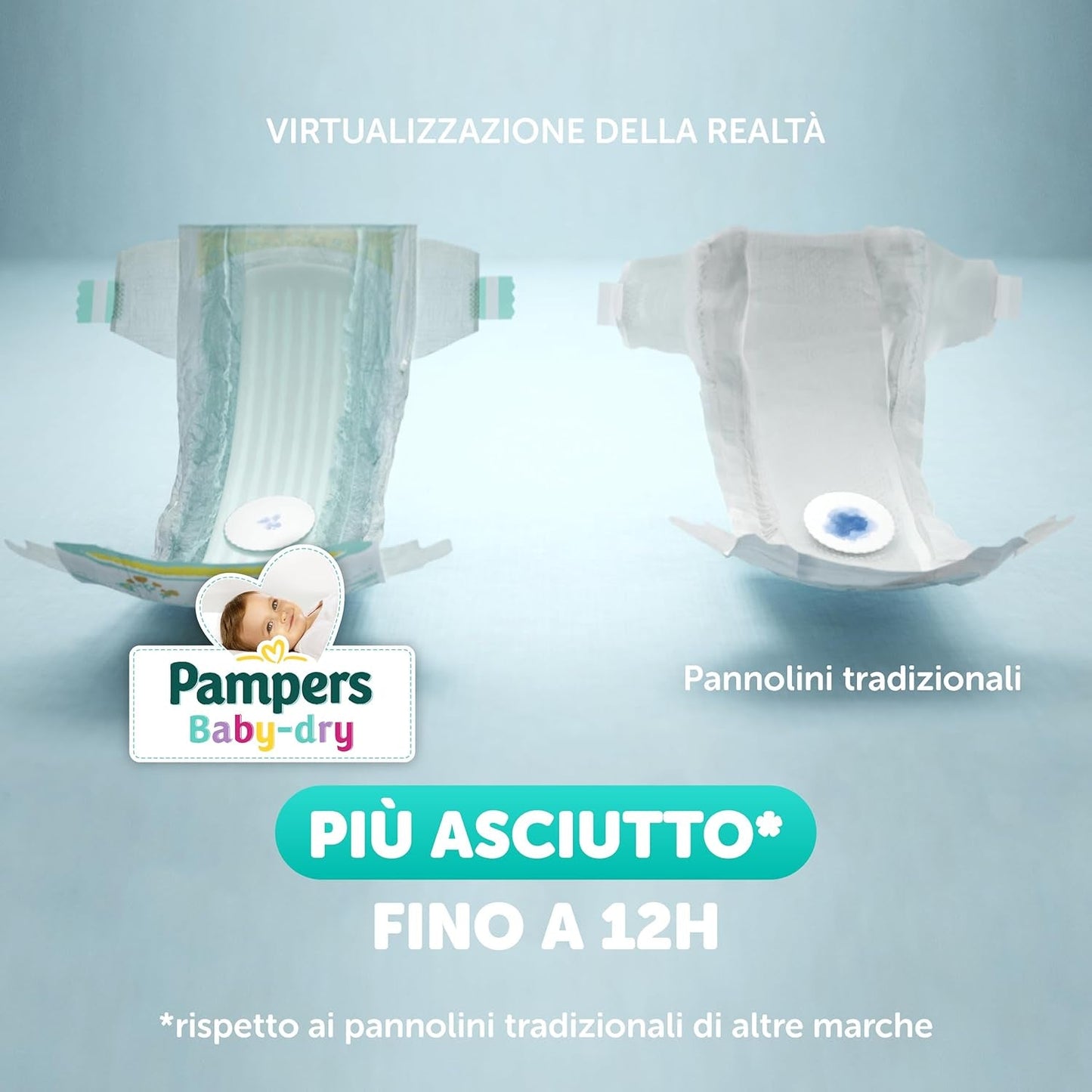 Pampers Baby Dry XL Talla 6 (15-30 kg), 111 pañales + 500 puntos de abrazo extra gratis