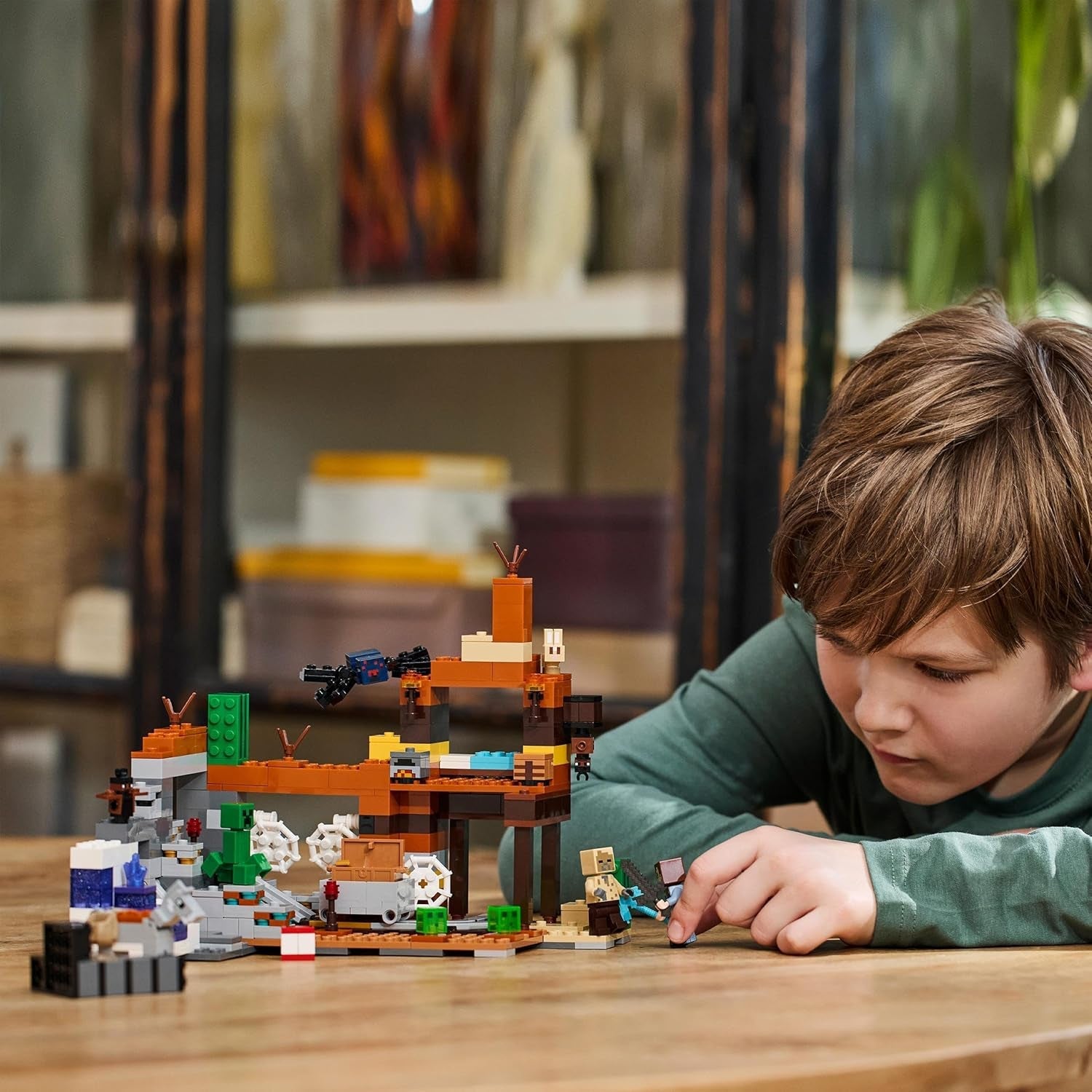 LEGO Minecraft Badlands Mine Videojuego Juego de juguetes de minería para niños y niñas a partir de 8 años Divertido juego de aventuras con ladrillos de construcción Regalo de cumpleaños 21263 Juegos de construcción Besuche den LEGO-Store