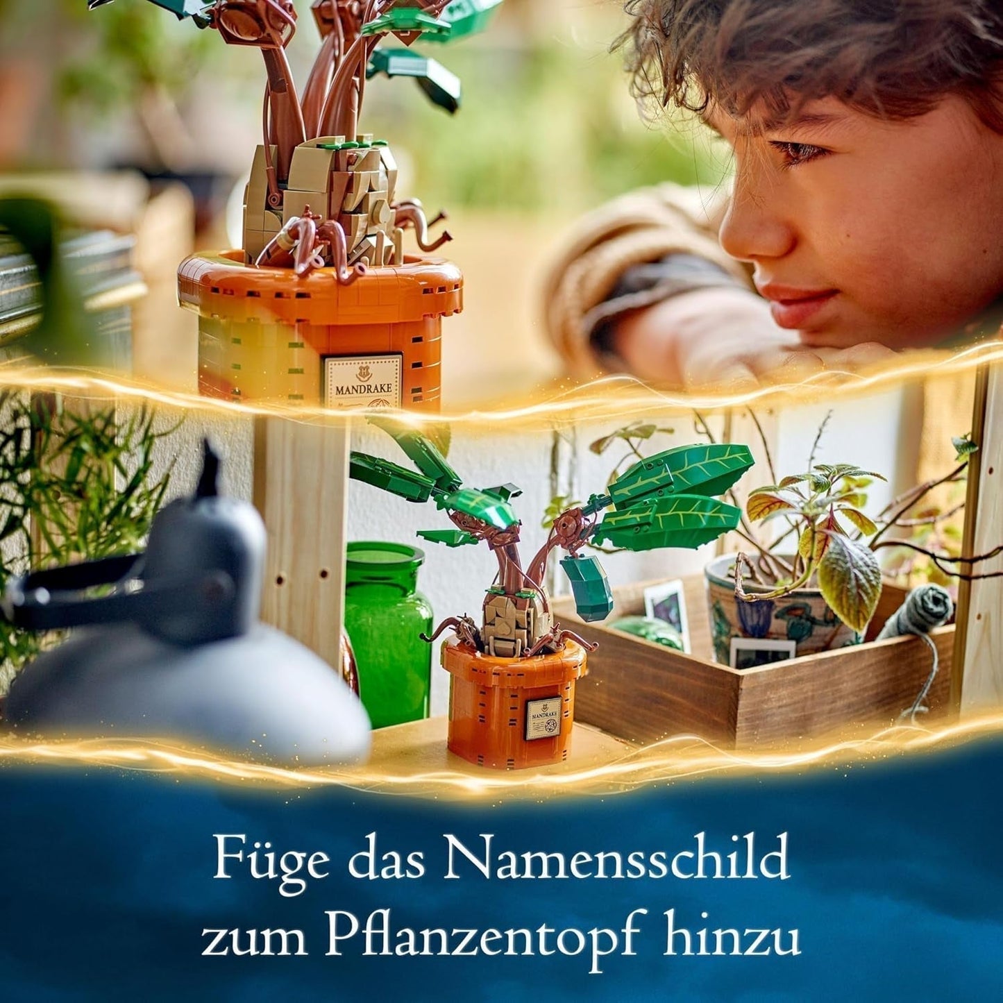 LEGO Harry Potter Planta de poción mágica: Mandrágora, juguete de planta en maceta, regalo mágico para niñas, niños y todos los fanáticos, juego imaginativo para niños, decoración del hogar 76433 Juegos de construcción Besuche den LEGO-Store
