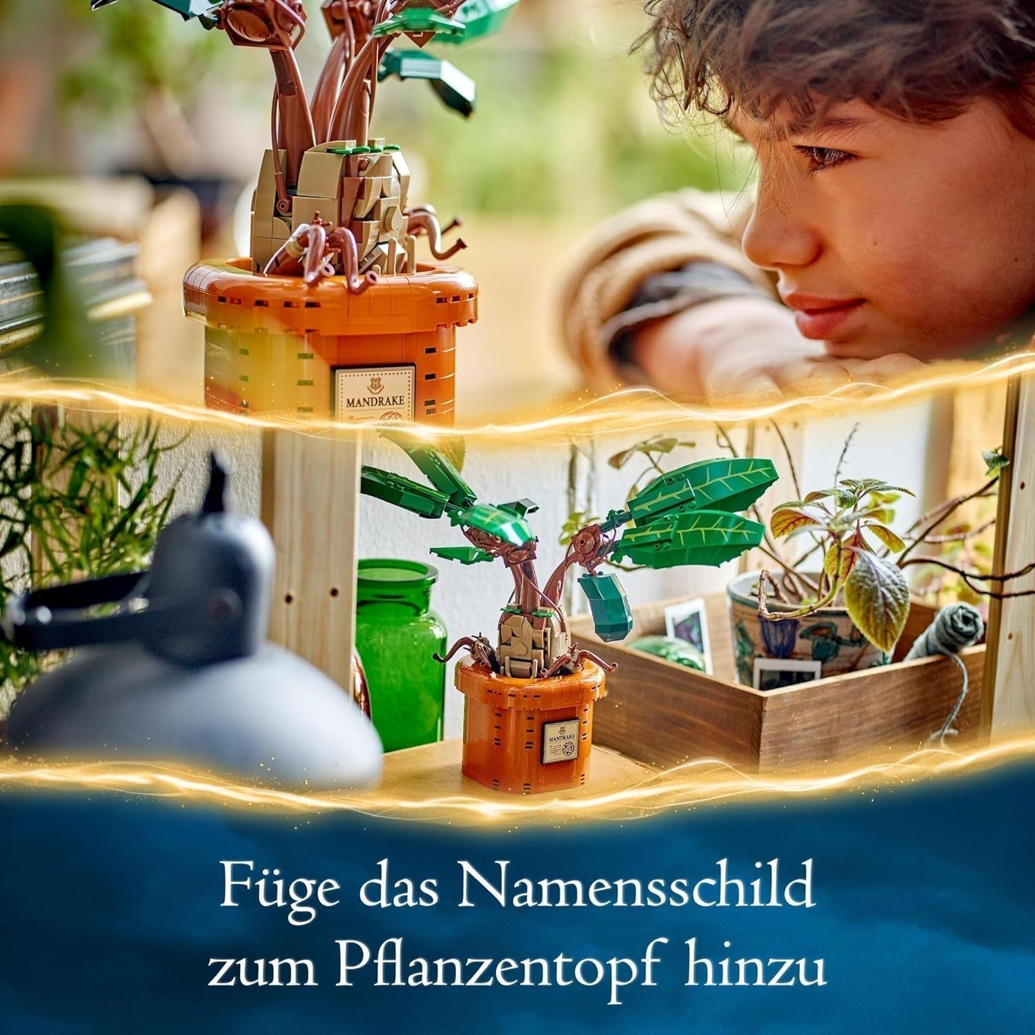 LEGO Harry Potter Planta de poción mágica: Mandrágora, juguete de planta en maceta, regalo mágico para niñas, niños y todos los fanáticos, juego imaginativo para niños, decoración del hogar 76433 Juegos de construcción Besuche den LEGO-Store