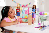 Barbie Fashion Boutique Playset - Muñeca con patrón de aluminio, más de 150 looks originales, incluye 2 blusas y 5 sábanas de aluminio, perchero y lector de tarjetas de crédito, a partir de 3 años, HKT78
