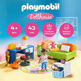 PLAYMOBIL Dollhouse 70209 Habitación juvenil con figura de niña y accesorios, a partir de 4 años