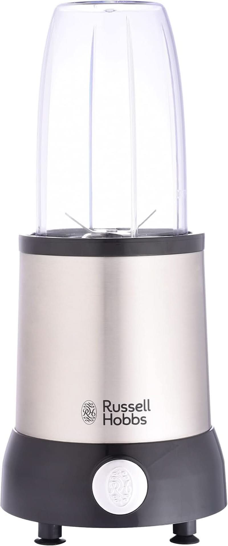 Batidora Russell Hobbs [Multifunción - Batidora de pie] Nutriboost (Inkl. 5 Bpa-Freie Und Spülmaschinengeeignete Behälter + Deckel, 22.000 U/Min, 0,9 Ps-Motor) Elektrischer, Smoothie-Maker 23180-56 Kitchen Naty Shop