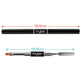 Mylee Magic Extender Gel Tool con dos extremos - 2 en 1 Pinsel & Spachtel para UV/LED Nagelkunst, Nagelspitzen y para extensiones