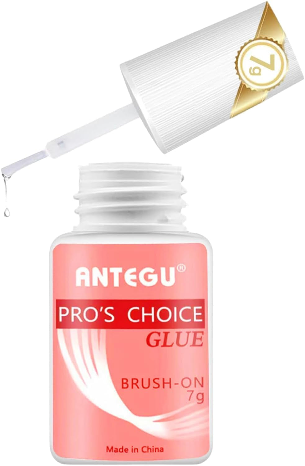 Pegamento para uñas extrafuerte: incluye cepillo, 4 pegamentos para extensiones de uñas de 7 g, pegamento para puntas acrílicas y pegamento para uñas artificiales.