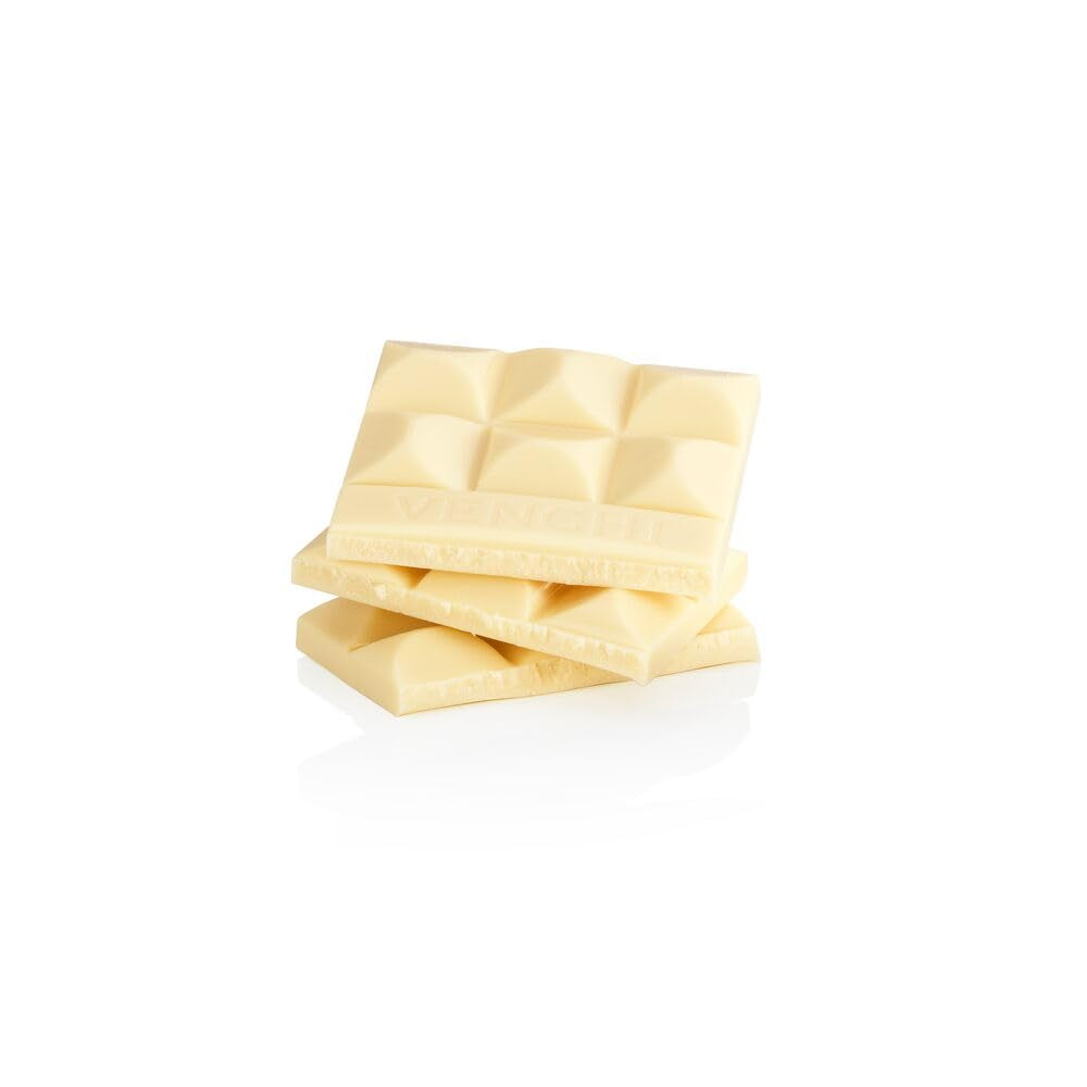 Venchi - Barra de chocolate extra blanco, 78 g - con vainilla - Sin gluten