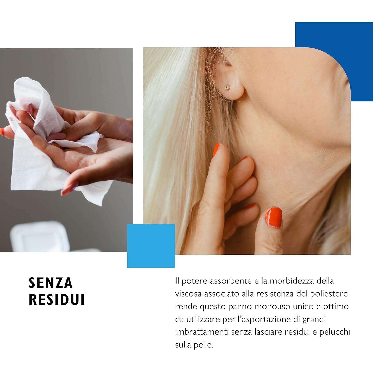 BIODERM Cellusoft - toallitas húmedas suaves, multifuncionales, desechables de viscosa y poliéster - toallitas multifuncionales para la delicada higiene de la piel sensible y enrojecida de personas mayores y niños - 30 x 38 cm (50