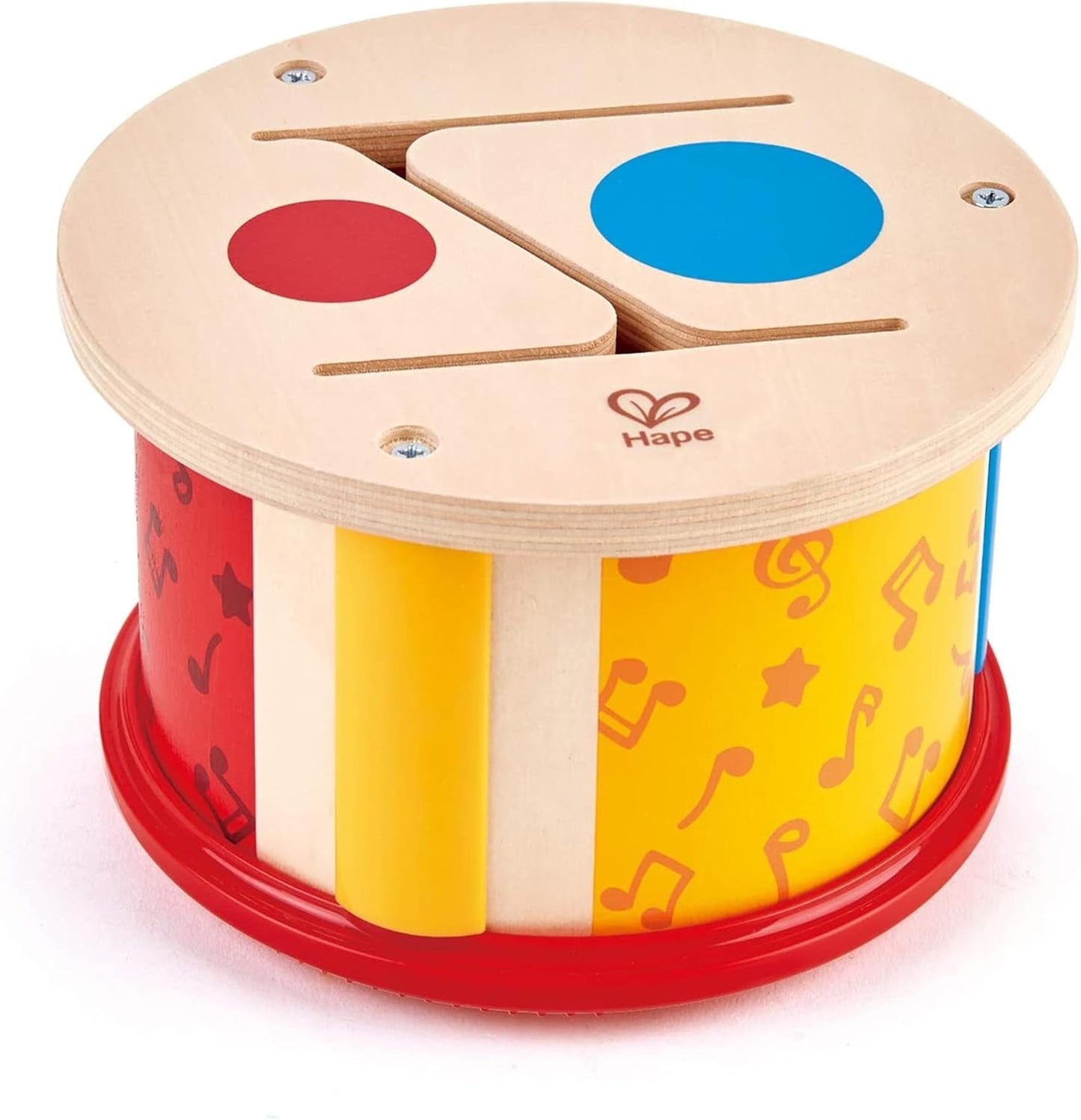 Tambor de madera de doble cara Hape | juguete musical para niños pequeños Jucarii Bebe Naty Shop Título predeterminado