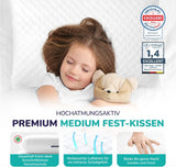 ZenPur Almohada ortopédica para el cuello 40x60-13cm, Almohada viscoelástica para la cabeza - Almohada ergonómica para dormir para cuello y hombros, certificado Oeko-TEX