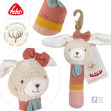 Fehn juguete palo de agarre para niños fehnNatur juguete conejo - juguete de motricidad con sonajero para agarrar, abrazar - juguete de agarre con algodón orgánico - juguete para bebés y niños pequeños a partir de 0 meses Baby Toys Naty Shop