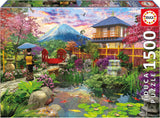 Educa - Puzzle de 1500 piezas para adultos | El jardín japonés. Dimensiones: 85 X 60 cm. Incluye pegamento para rompecabezas Fixpuzzle. Durante 14 años (19937) Puzzle Naty Shop Título predeterminado