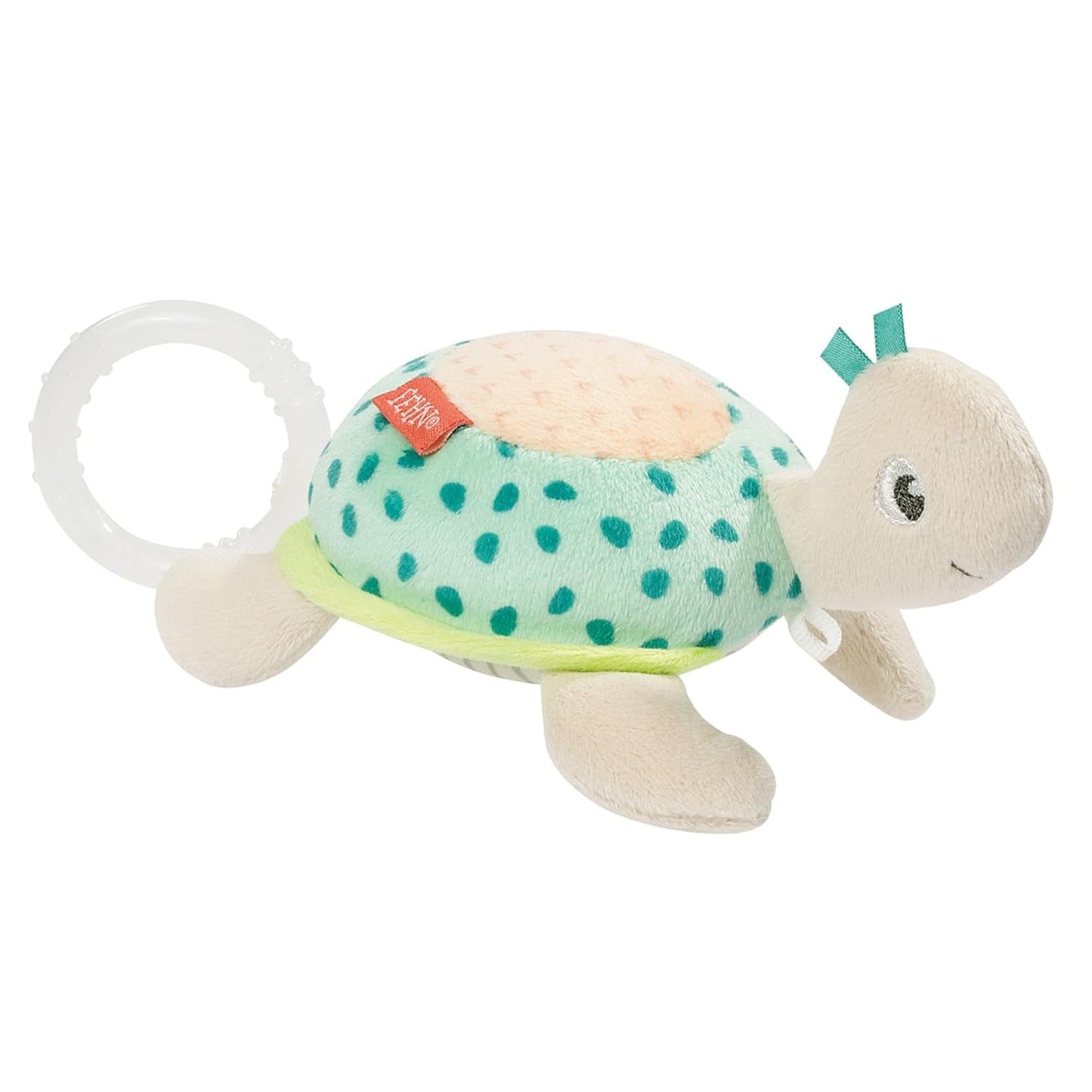 Fehn mini caja de música hada - peluche y ayuda para dormir: caja de música de cuerda con la suave melodía "El lago de los cisnes" que calma en cualquier situación - para bebés y niños pequeños a partir de 0 meses Juguetes Bebe Naty Shop Turtle