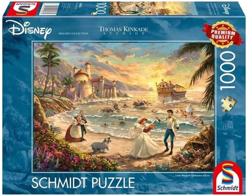 Schmidt Spiele 58036 Thomas Kinkade Disney La Sirenita La Fiesta del Amor Rompecabezas de 1000 Piezas Naty Shop Título predeterminado